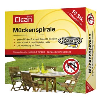 Elina Clean - Mckenschutz Spirale - 10er Pack inkl. 2...
