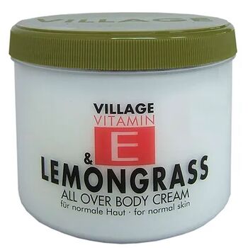 Village Cosmetics - Vitamin E Body Cream - 500ml Lemongrass